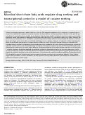 Cover page: Microbial short-chain fatty acids regulate drug seeking and transcriptional control in a model of cocaine seeking.