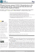 Cover page: Hospital Outcomes among COVID-19 Hospitalizations with Acute Ischemic Stroke: Cross-Sectional Study Results from California State Inpatient Database