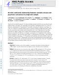 Cover page: Alcohol confounds relationship between cannabis misuse and psychosis conversion in a high‐risk sample