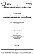 Cover page: Second Research Coordination Meeting on Reference Database for Neutron Activation Analysis -- Summary Report