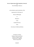 Cover page: Reverse Engineering of RNA Regulatory Networks