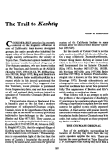 Cover page: The Trail to <em>Kashtiq</em>