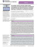 Cover page: Proceedings: Human Leukocyte Antigen Haplo‐Homozygous Induced Pluripotent Stem Cell Haplobank Modeled After the California Population: Evaluating Matching in a Multiethnic and Admixed Population