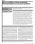 Cover page: Hypocrystalline ceramic aerogels for thermal insulation at extreme conditions
