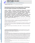 Cover page: Parenchymal and stromal tissue regeneration of tooth organ by pivotal signals reinstated in decellularized matrix