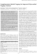 Cover page: Complementary radial tagging for improved myocardial tagging contrast