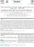 Cover page: Safety and effectiveness of resistance training in patients with late onset Pompe disease - a pilot study.