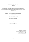 Cover page: Untangling the Connectional Neuroanatomy of the Language Dominant Cerebral Hemisphere Using Diffusion-Weighted Magnetic Resonance Imaging