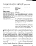 Cover page: A survey of risk factors for digit injuries among dogs training and competing in agility events.