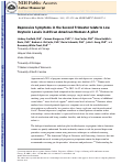 Cover page: Depressive symptoms in the second trimester relate to low oxytocin levels in African-American women: a pilot study