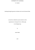 Cover page: Modeling Strength Degradation of Reinforced Concrete Structural Walls