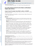 Cover page: Association Between Renal Function Pattern and Mortality in Patients With Cirrhosis