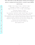 Cover page: First observation of spin-helical Dirac fermions and topological phases in undoped and doped Bi2Te3 demonstrated by spin-ARPES spectroscopy