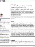 Cover page: Interactions Increase Forager Availability and Activity in Harvester Ants