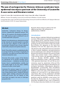 Cover page: The use of cyclosporine for Stevens-Johnson syndrome-toxic epidermal necrolysis spectrum at the University of Louisville: A case series and literature review