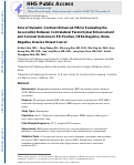 Cover page: Role of dynamic contrast‐enhanced MRI in evaluating the association between contralateral parenchymal enhancement and survival outcome in ER‐positive, HER2‐negative, node‐negative invasive breast cancer