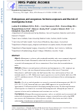 Cover page: Endogenous and exogenous hormone exposure and the risk of meningioma in men.