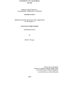 Cover page: California Special Districts – Accountability, Composition, and Trends