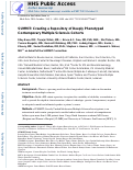 Cover page: SUMMIT (Serially Unified Multicenter Multiple Sclerosis Investigation): creating a repository of deeply phenotyped contemporary multiple sclerosis cohorts.