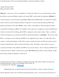 Cover page: Critical Evaluation of the Case for Pausing California's School-based Fitness Testing.