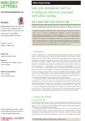 Cover page: Early pest development and loss of biological control are associated with urban warming