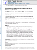 Cover page: In utero exposure to endocrine-disrupting chemicals and telomere length at birth