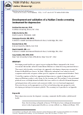 Cover page: Development and validation of a Haitian Creole screening instrument for depression