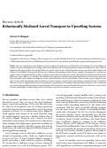 Cover page: Behaviorally Mediated Larval Transport in Upwelling Systems