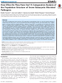 Cover page: How Often Do They Have Sex? A Comparative Analysis of the Population Structure of Seven Eukaryotic Microbial Pathogens