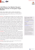 Cover page: CdiA Effectors Use Modular Receptor-Binding Domains To Recognize Target Bacteria