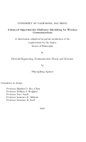 Cover page: Advanced Opportunistic Multiuser Scheduling for Wireless Communications