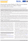 Cover page: Clinical and Economic Burden of Valley Fever in Arizona: An Incidence-Based Cost-of-Illness Analysis