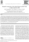 Cover page: Magnetic properties of the dense Kondo system CeB6 in high magnetic fields