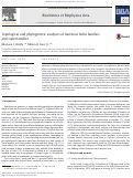 Cover page: Topological and phylogenetic analyses of bacterial holin families and superfamilies