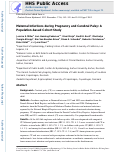 Cover page: Maternal infections and congenital cerebral palsy