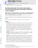 Cover page: FEASIBILITY AND SAFETY OF A FIELD CARE CLINIC AS AN ALTERNATIVE AMBULANCE DESTINATION DURING THE COVID-19 PANDEMIC.