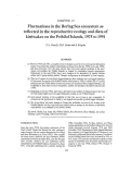 Cover page: Fluctuations in the Bering Sea ecosystem as reflected in the reproductive ecology and diets of kittiwakes on the Pribilof islands, 1975 to 1991