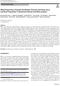 Cover page: What Proportion of Female Sex Workers Practise anal Intercourse and How Frequently? A Systematic Review and Meta-analysis