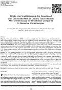 Cover page: Single-Use Ureteroscopes Are Associated with Decreased Risk of Urinary Tract Infection After Ureteroscopy for Urolithiasis Compared to Reusable Ureteroscopes.