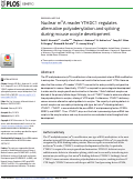 Cover page: Nuclear m6A reader YTHDC1 regulates alternative polyadenylation and splicing during mouse oocyte development.