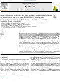 Cover page: Impact of thiamine metabolites and spent medium from Chlorella sorokiniana on metabolism in the green algae Auxenochlorella prototheciodes