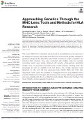 Cover page: Approaching Genetics Through the MHC Lens: Tools and Methods for HLA Research