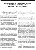 Cover page: Reassortment of Influenza A Viruses in Wild Birds in Alaska before H5 Clade 2.3.4.4 Outbreaks