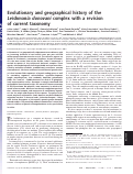 Cover page: Evolutionary and geographical history of the Leishmania donovani complex with a revision of current taxonomy