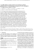 Cover page: A possible global covariance between terrestrial gross primary production and
              <sup>13</sup>
              C discrimination: Consequences for the atmospheric
              <sup>13</sup>
              C budget and its response to ENSO