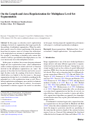 Cover page: On the Length and Area Regularization for Multiphase Level Set Segmentation