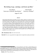 Cover page: Revisiting wage, earnings, and hours profiles