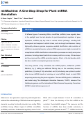 Cover page: mirMachine: A One-Stop Shop for Plant miRNA Annotation.