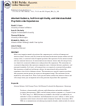 Cover page: Aberrant salience, self-concept clarity, and interview-rated psychotic-like experiences.