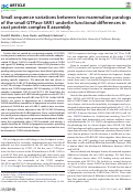 Cover page: Small sequence variations between two mammalian paralogs of the small GTPase SAR1 underlie functional differences in coat protein complex II assembly